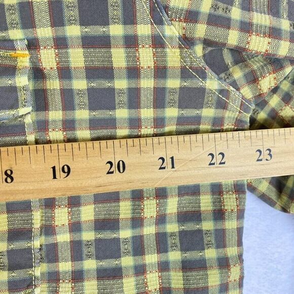 Ryan Michael Shirt Men's Sz L Plaid Western Pearl Snap Buttons‎ Cowboy - Picture 8 of 10